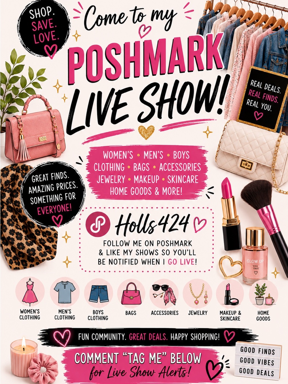 Holls424 Live Show Flyer! 🛍️✨💖